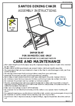 Preview for 9 page of Seconique SANTOS BUTTERFLY DINING TABLE Assembly Instructions Manual