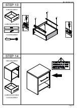 Предварительный просмотр 10 страницы Seconique SEVILLE 1 DRAWER BEDSIDE Assembly Instructions Manual