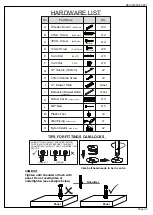 Preview for 3 page of Seconique SEVILLE 500-501-012 Assembly Instructions Manual