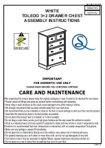 Предварительный просмотр 1 страницы Seconique Toledo 3201 HV Assembly Instructions Manual