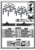 Предварительный просмотр 2 страницы Seconique TORTILLA NEST OF 2 TABLES Assembly Instructions