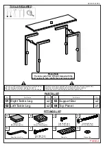 Предварительный просмотр 2 страницы Seconique Valencia Console Table Assembly Instructions Manual