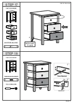 Preview for 12 page of Seconique VERMONT 3 DRAWER BEDSIDE Assembly Instructions Manual