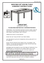 Seconique Wexford Assembly Instructions Manual предпросмотр