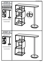 Предварительный просмотр 8 страницы Seconique WHITE CHARISMA HOME BAR TABLE Assembly Instructions Manual