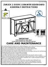 Seconique ZURICH SEC/SH/03/22/CM1 Assembly Instructions Manual предпросмотр