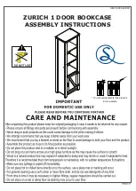 Предварительный просмотр 1 страницы Seconique Zurich SECSH0322 Assembly Instructions Manual