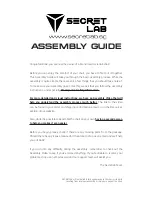 Secret Lab THRONE V2 Series Assembly Manual preview