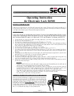 Preview for 1 page of Secu E4500 Operating Instructions