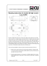 Secu S6500 Mounting Instructions preview