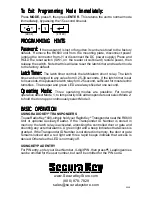 Preview for 4 page of Secura Key RADIO KEY 600 Quick Start User Manual