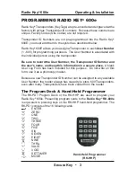 Preview for 7 page of Secura Key Radio Key 600e Operating & Installation Manual