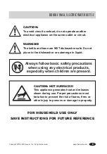 Preview for 7 page of Secura K15-F1E User Instructions