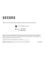 Preview for 16 page of Secura QSL22 Instruction Manual