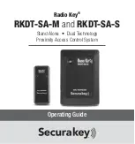 Securakey Radio Key RKDT-SA-M Operating Manual preview