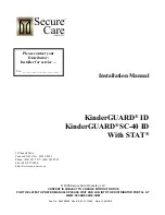 Secure Care KinderGUARD ID Installation Manual preview