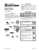 Secure Home SH-5525 Manual preview