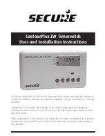 Secure CentaurPlus C17-ZW User And Installation Instructions Manual предпросмотр