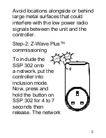 Preview for 5 page of Secure SSP 302 User And Installation Instructions Manual