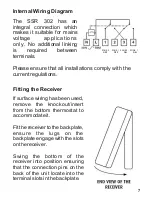 Preview for 7 page of Secure SSR 302 User And Installation Instructions Manual