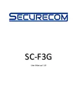 Preview for 1 page of SECURECOM SC-F3G User Manual