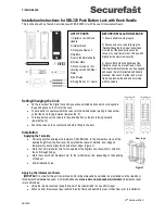 Preview for 1 page of Securefast SBL320 Installation Instructions