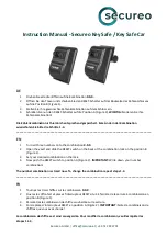 secureo Key Safe Instruction Manual preview