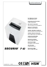 Preview for 1 page of securio P 40 Operating Instructions Manual