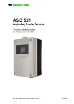 Preview for 1 page of Securiton ASD 531 Technical Description