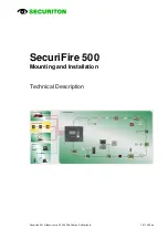 Предварительный просмотр 1 страницы Securiton SecuriFire 500 Mounting And Installation