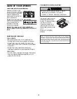 Preview for 29 page of Security + Elite 3885C Owner'S Manual