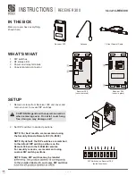 Security Brands RECEIVER 300 Instructions preview