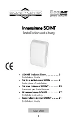 Security-Center EcoLine SOINT SG1250 Installation Manual preview