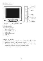 Preview for 7 page of Security-Center PROFILINE TV8165 Manual