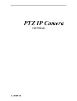 Preview for 1 page of Security Labs PTZ IP Camera User Manual