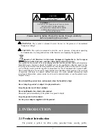 Предварительный просмотр 4 страницы Security Labs SLD 244 Owner'S Manual