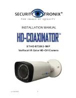 Предварительный просмотр 1 страницы Security Tronix HD-Coaxinator ST-HD-BT2812-1MP Installation Manual