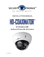 Security Tronix HD-Coaxinator ST-HD-D2812-1MP Installation Manual preview