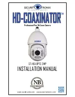 Предварительный просмотр 1 страницы Security Tronix HD-COAXINATOR ST-HD-IRPTZ-2MP Installation Manual