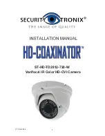 Security Tronix HD-Coaxinator ST-HD-TD2812-720-W Installation Manua preview