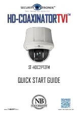 Preview for 1 page of Security Tronix HD-COAXINATORTVI ST-HDC2PTZFM Quick Start Manual