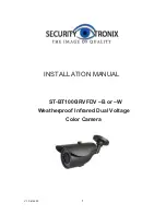 Security Tronix ST-BT1000IRVFDV-B Installation Manual preview