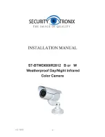 Security Tronix ST-BTWD600IR2812 B Installation Manual preview