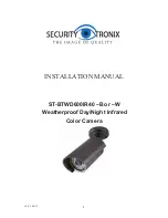 Security Tronix ST-BTWD600IR40-B Installation Manual preview