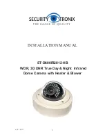 Preview for 1 page of Security Tronix ST-D600IR2812-HB Installation Manual