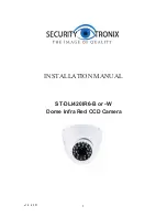 Preview for 1 page of Security Tronix ST-DLI420IR6-B Installation Manual