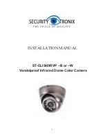 Preview for 1 page of Security Tronix ST-DLI540IRVP-B Installation Manual