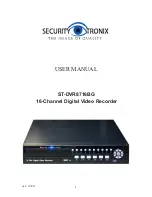 Security Tronix ST-DVR8716BG User Manual preview