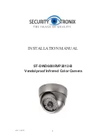 Security Tronix ST-DWD600IRVP2812-B Installation Manual preview