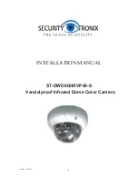 Security Tronix ST-DWD600IRVP49-S Installation Manual preview